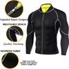 Silver Coated Neoprene Sauna Suit Set: Long Sleeve Top & Pants for Fitness