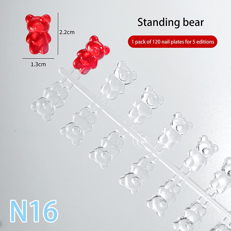 

Накладные ногти, полка для демонстрации цветов, прозрачные образцы ногтей, цветная карта, гель-лак, стенд для образцов дизайна ногтей в форме медведя/цветка as the picture