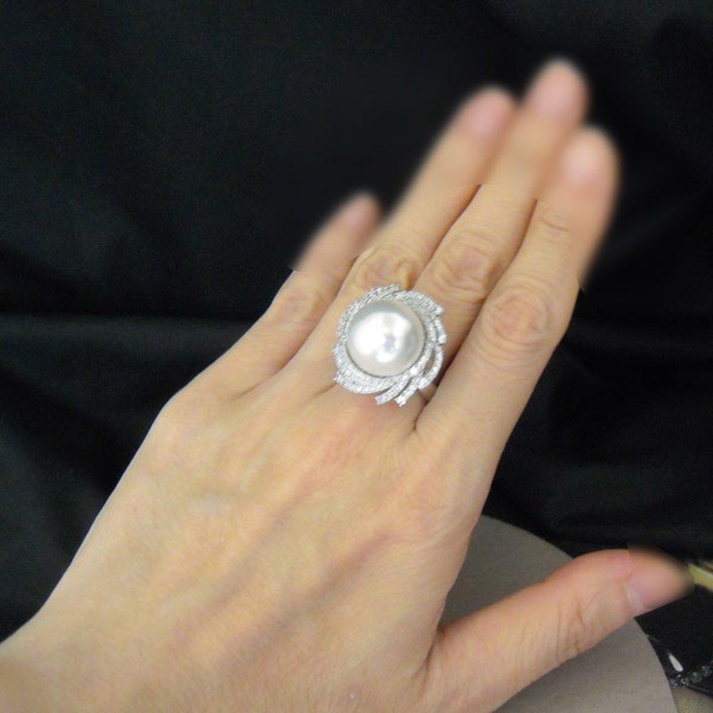 Pearl Set Sys 02 Pearl Earrings Necklace Ring Set Wedding Gift Hanbok