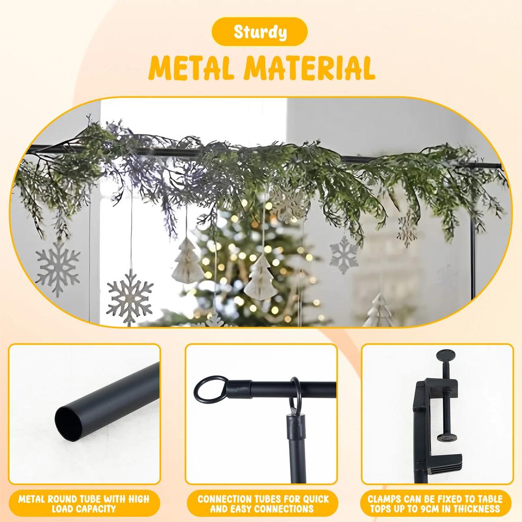 Adjustable Over The Table Rod Metal Table Arch with Clamp Party Tabletop DIY Decoration Accessorieies for Wedding Birthday Party