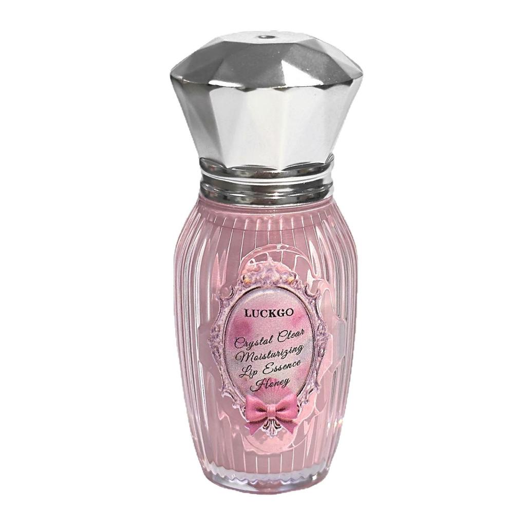 LUCKGO Crystal Moisture Lip Essence: Honey Mirror Plumping Lipstick Gloss