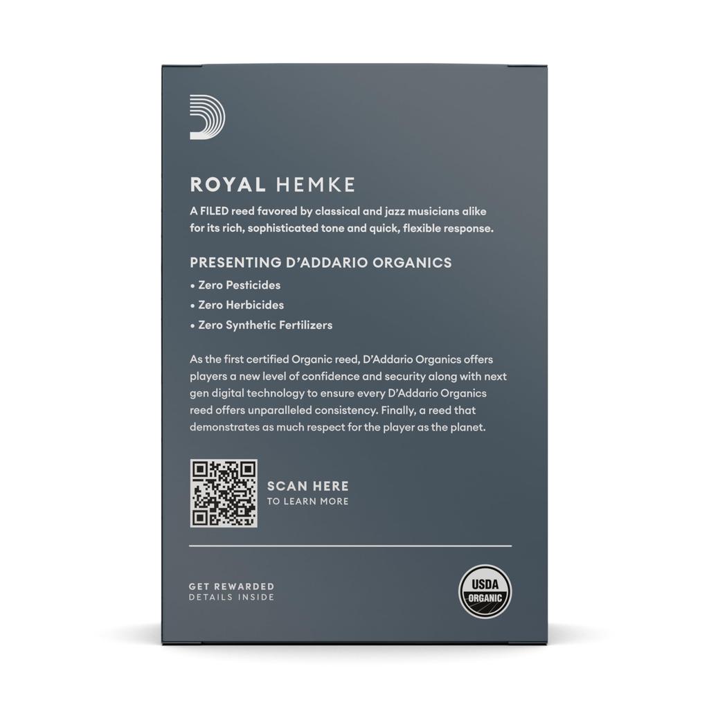 D'Addario WoodWinds Royal Hemke Alto Saxophone Reeds [Hardness: 3.0] 10-pack RHKP10ASX300