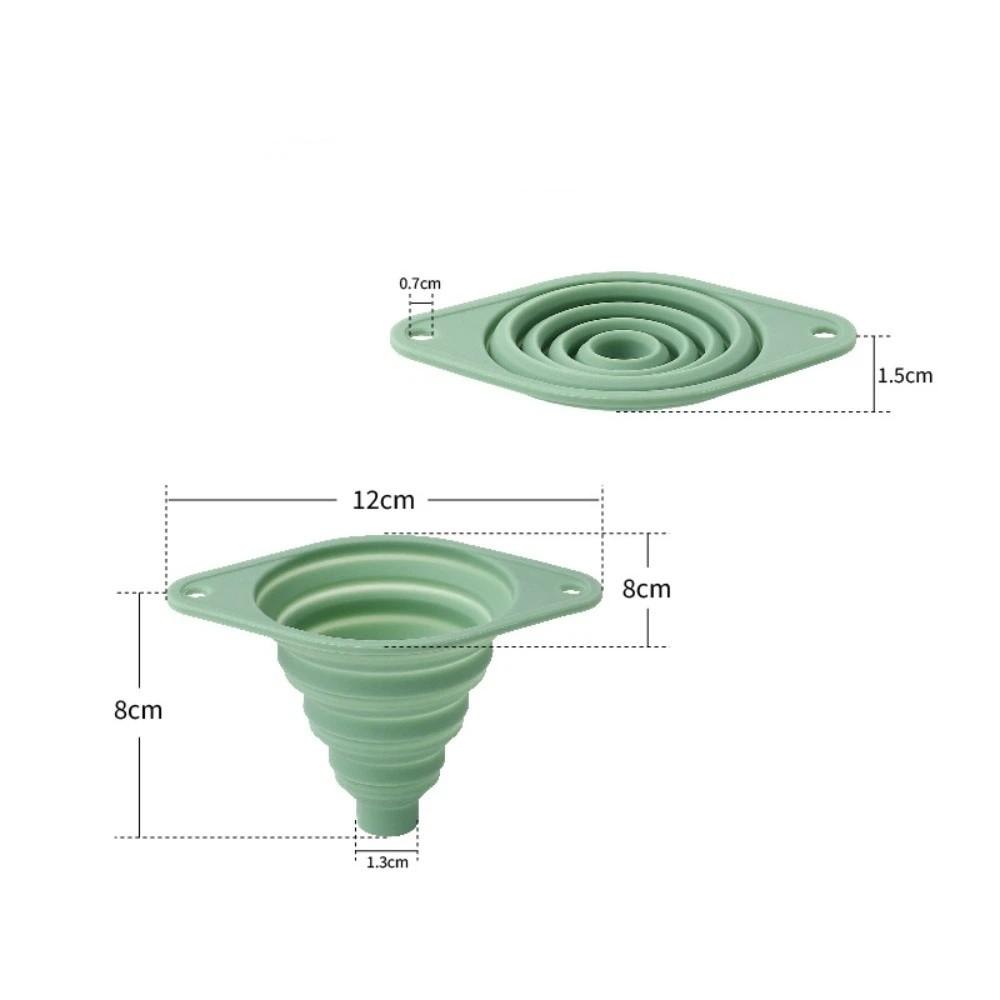 Leak-Proof Silicone Funnel Foldable Wide Mouth Funnel New Portable Funnel  Kitchen