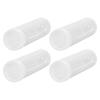 10pcs Round Coin Storage Tubes Plastic Screw On Lid Plastic Coin Tubes Clear Reusable Coin Collection Tubes Commemorative Coins