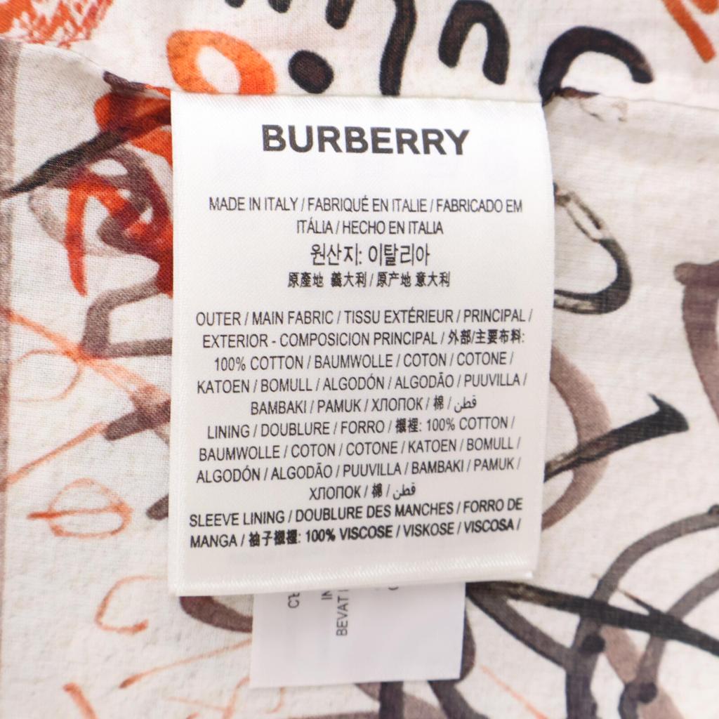 BURBERRY Bastian Tisci period graphic coat coat 48 beigeUsed