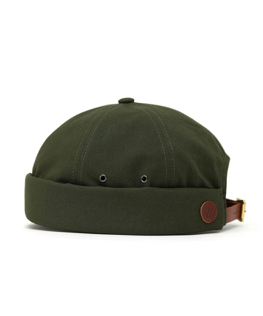 Eondeokeonteulol Vintage Cotton Brimless Cap Mold Cap / Vntg / Olive