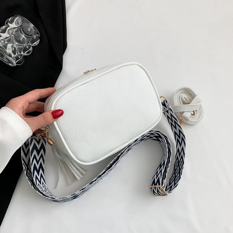 Elegant Retro Fringe Shoulder Bag For Women Trendy Casual Small Square Purse