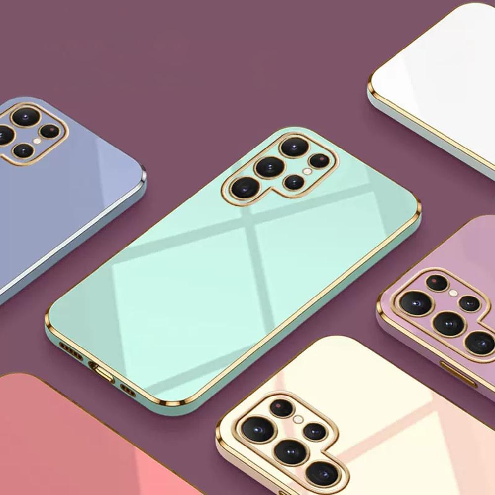 Luxusní pokovovací pouzdro pro Samsung Galaxy S22 S23 Ultra S10 Plus S21 S20 Fe Note 20 A51 A12 A71 A54 A32 A33 A13 A53 A52s 5g kryt