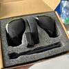 4PCS Chrome Matt With Leather Shift Knob Gear Side Cover DSG Emblem For VW Golf 6 7 R GTI Passat B7 B8 CC R20 Jetta MK6 GLI
