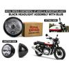Royal Enfield "Black Headlight Assy. With Blub" "GT650cc & INT650cc"