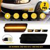 2x For VW 2010-2014 MK6 GTI Smoked LED Side Marker Light Sequential Amber Signal