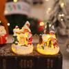 Christmas resin gingerbread house small house Santa Claus snowman micro landscape resin ornaments Christmas decorations ornaments