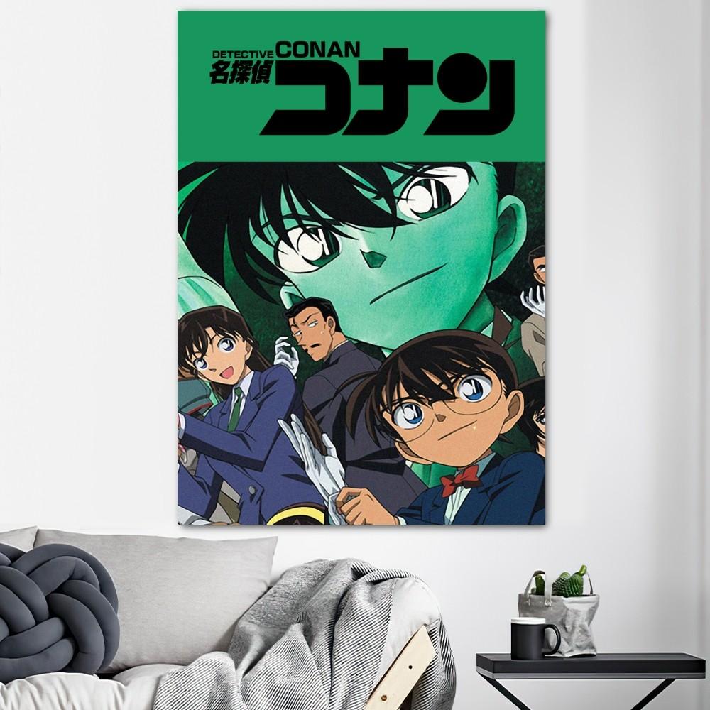Detective Conan Anime Poster Prints Wall Decals Sticker Pictures Living Room Home Decoration