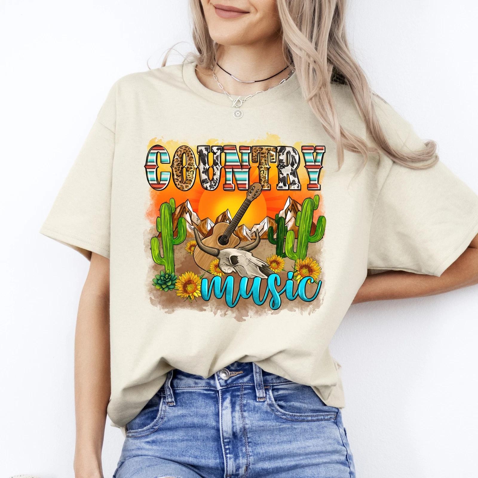 Country music T-Shirt Texas Arizona desert country lover Unisex tee White Sand S S