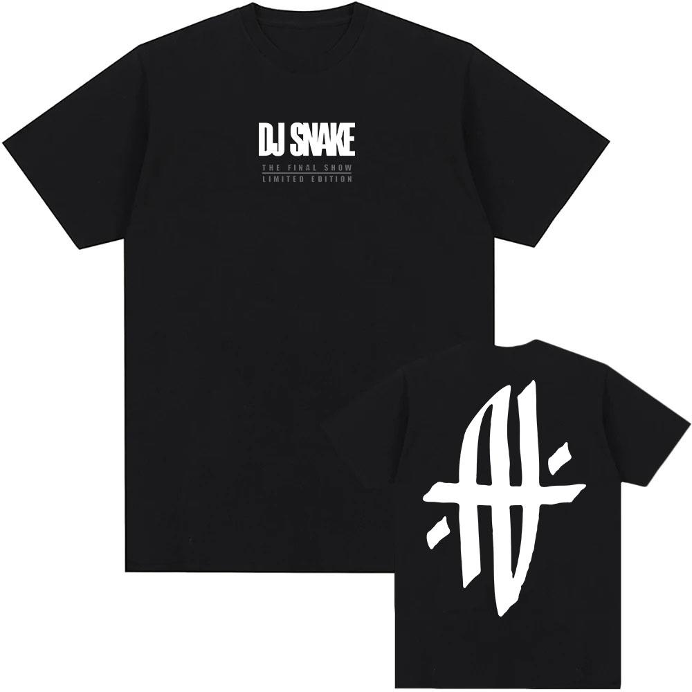 DJ Snake The Final Show 2025 NEW T-shirt Summer Cotton Loose T Shirt O-neck Fashion Summer Tshirts Grunge Unisex Tees