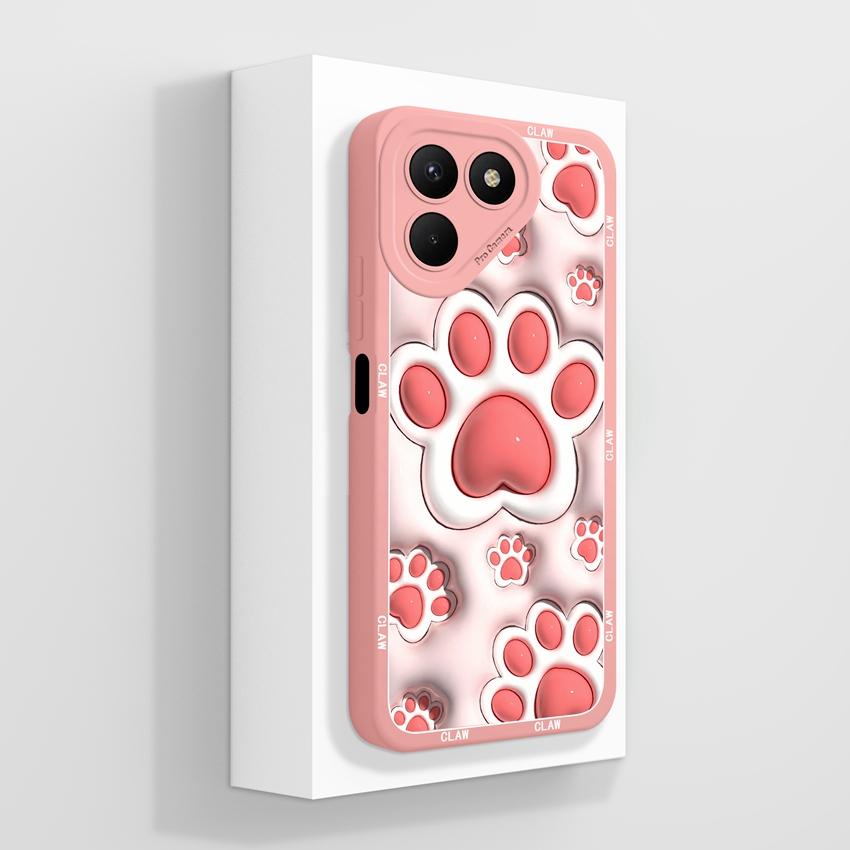 For Tecno Pova 7 6 5 4 Pro Pop 8 9 10 10C Flying Astronaut Phone Cases Camera Protection Liquid Silicone Shockproof Back Covers Shell For Tecno Casing