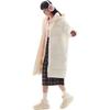 Anta Letter Zipper Hooded Comfortable Breathable Versatile Casual Long Down Jacket Women outerwear Vanilla Cream 962448902-1