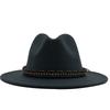 Women S British Style Cashmere Large Brim Fedora Hat 56 58cm