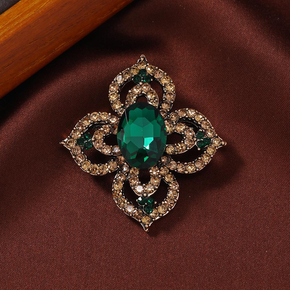 

Классический Дворцовый Стиль Женские Винтажные Броши-Подвески с Кристаллами Барокко Роскошные Аксессуары для Одежды Пальто Пряжка Подарок