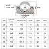 5/10 Sztuk 16mm-50mm Regulowany Zacisk Rury Element Złączny Ze Śrubą Stały Klips Złączny