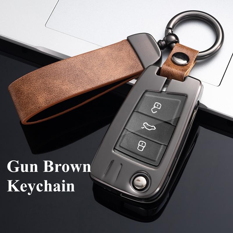 Fashion Car Remote Key Case Cover For VW Volkswagen Golf 7 MK7 Tiguan MK2 For SEAT Ateca Leon FR 2 Ibiza For Skoda Octavia A7