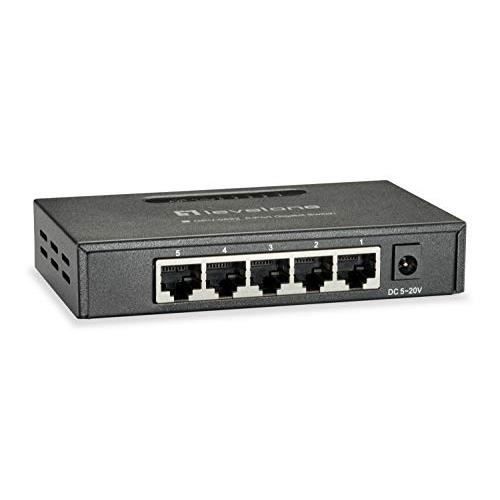 Commutateur Réseau - LEVELONE - GEU-0523 - 5 Ports Gigabit Ethernet - Boîtier Métal - 2K MAC
