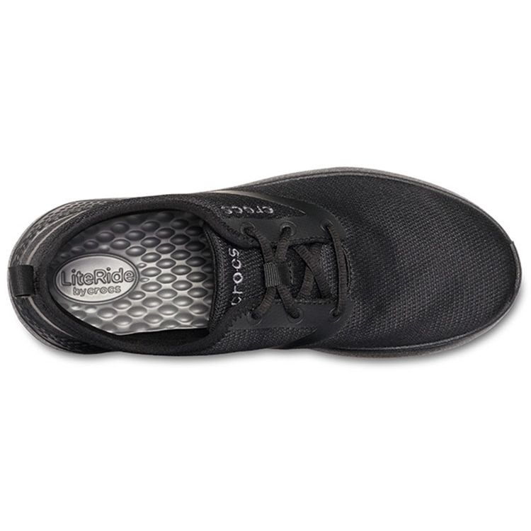 Crocs Literide Street Sports Odpružení Prodyšné Lehké Nízké Běžecké Boty Unisex tenisky Černá 205162-060