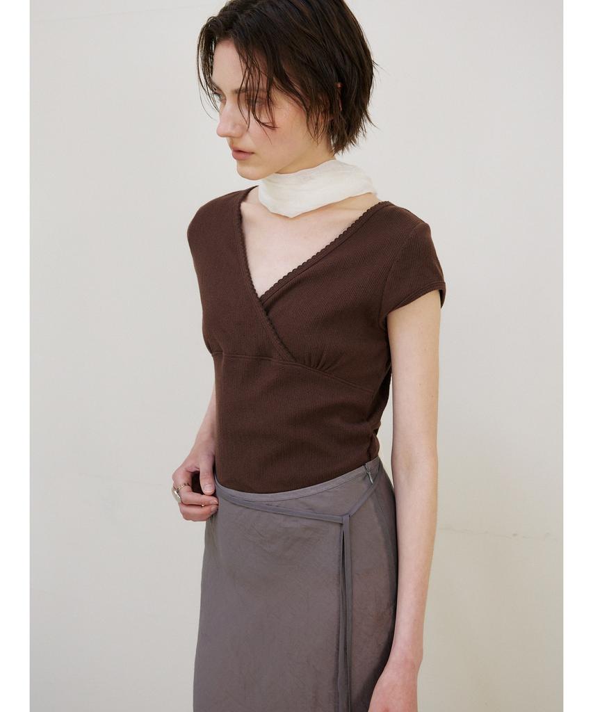 Ninnis [3Rd] Glassy See-Through Skirt (Khaki)