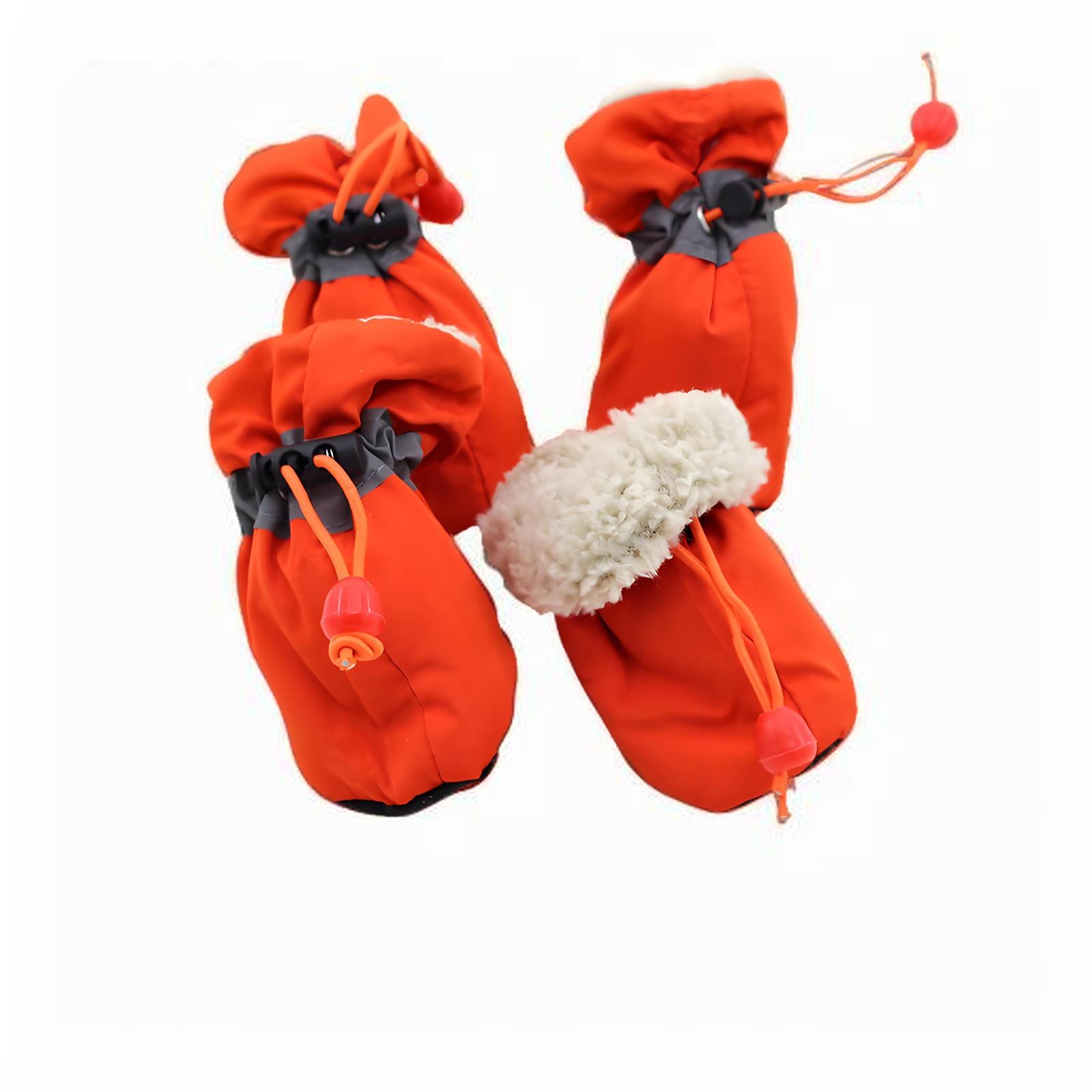 

Обувь для собак, которая не спадает. Дышащая обувь с мягкой подошвой. Нескользящая обувь для ходьбы. Регулируемые чехлы для лап собак. Сапоги для кошек, непромокаемые. L шафрановый