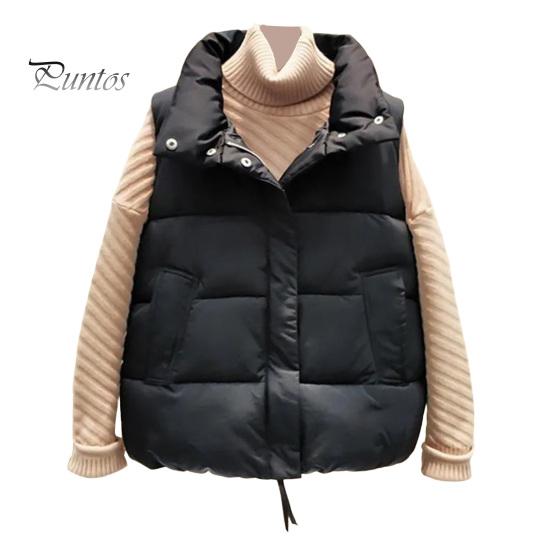 

Зимний женский жилет, пальто, утолщенный, с застежкой-молнией, отложным воротником, без рукавов, однотонный, ветрозащитный, сохраняющий тепло, уличный пуховик XXL