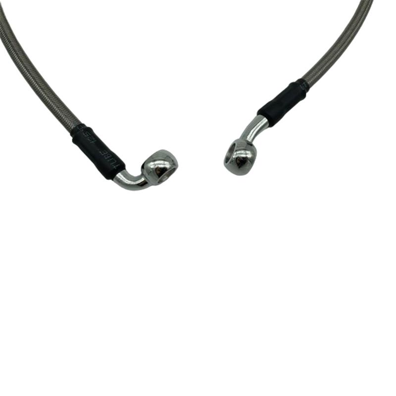 Silber 30cm bis 220cm 28°-90° 10mm Motorrad Hydraulisch Verstärkt Bremskupplung Öl Schlauch Kabel Leitung Rohr Für ATV Dirt Racing Bike