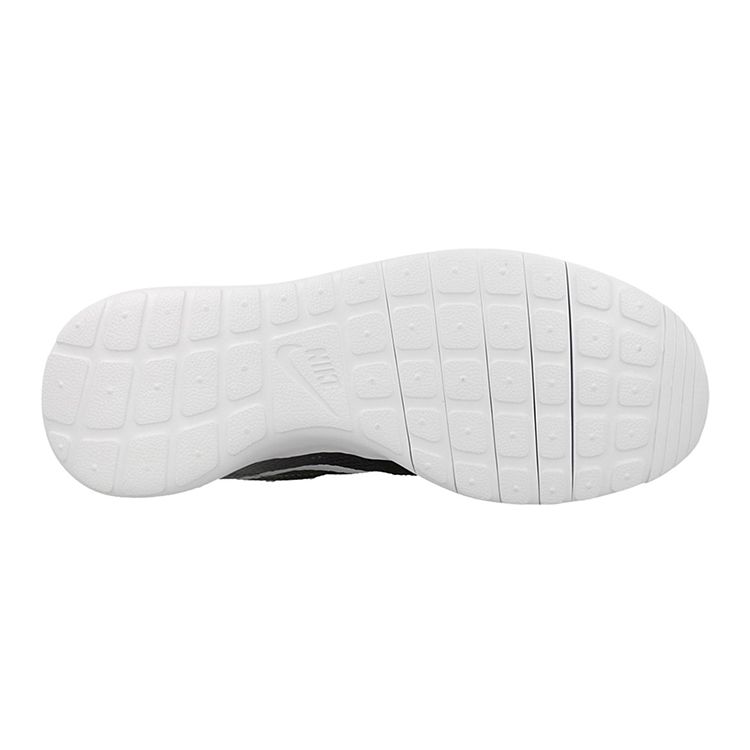 Nike Roshe One Flight Sports Color Block Non-Slip Shock Absorbing Durable Low Top Kids Running Shoes Kids Sneaker Black Gray 705485-001