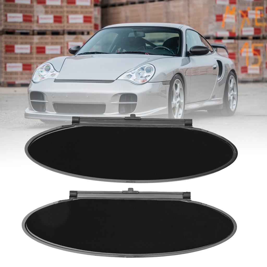 2Pcs Car Sun Visor Mirror Cover 99670142102 Sunvisor Lid Cover Replacement for Porsche Boxster Cayman 986 987 2002-2012