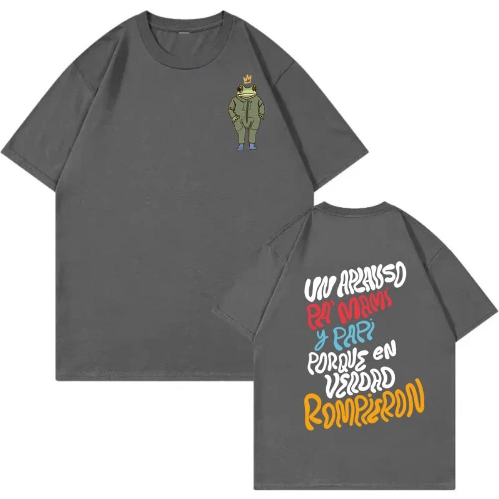 

Bad Bunny Printed Cotton T Shirt Men s Clothing Casual Fashion Short Sleeved Top Women Harajuku High Quality Street Wear Short Sleeved Shirt XL