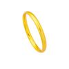 Vintage Vietnamese Sand Gold Frosted Bangle - Elegant Loach Back Design, Long-Lasting Color Jewelry.