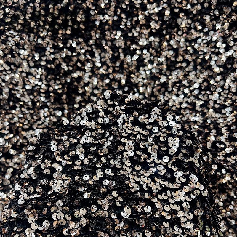 Barevná lesklá flitrová látka Olejově lesklá tylová látka Materiál na svatební šaty Různé styly Domácí flitrová látka Ozdoba oblečení