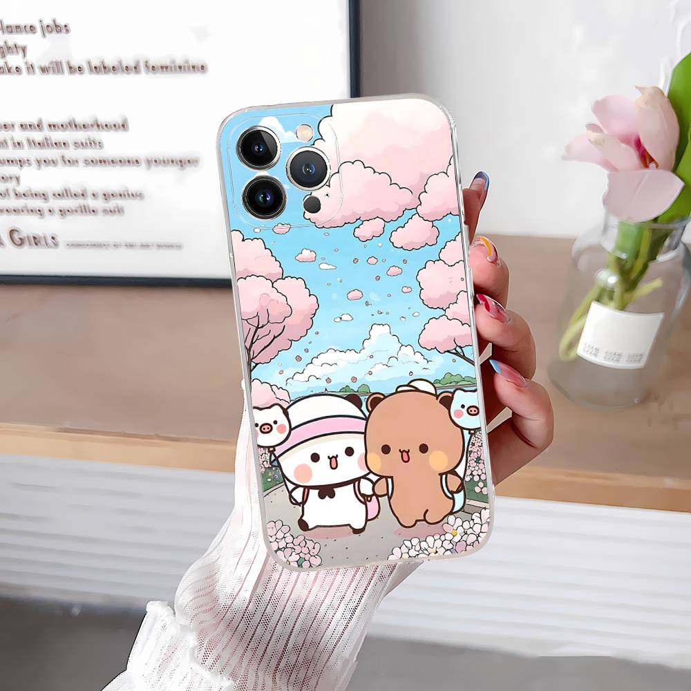 Cute Bubu Dudu Phone Case For IPhone 17 16 15 14 13 12 11 Pro Max Plus Mini Clear TPU Cover