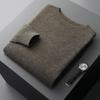 Men's Round Neck Cashmere Sweater - Business Casual, Loose Fit, Autumn Winter Knitwear