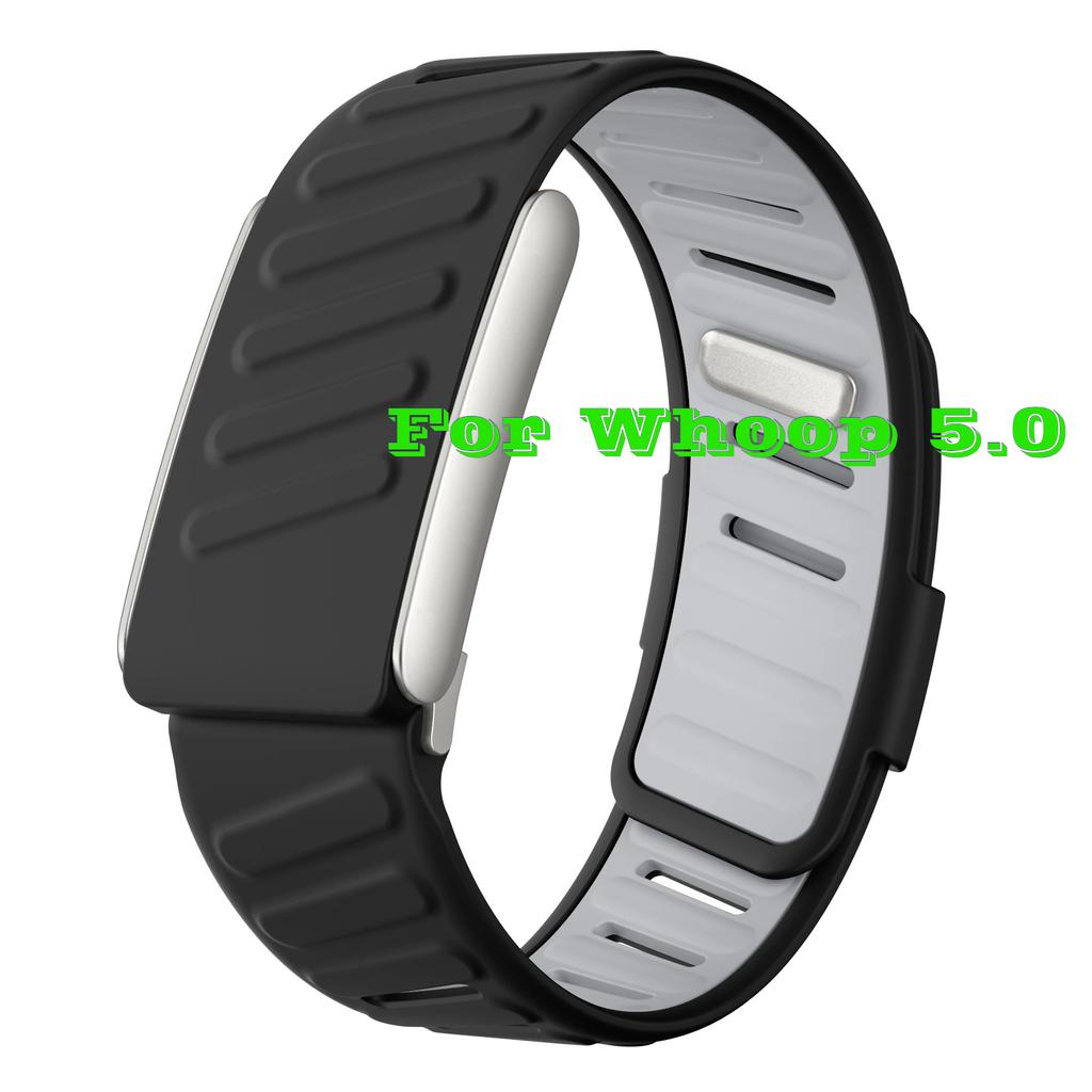 For WHOOP MG / WHOOP 5.0 Breathable Wrist Band Soft Slicone Sweatproof Adjustablle Rubber Band for Whoop 5.0 MG Wristband