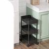 Mobile Storage Shelf Interspace Gap Shelf Kitchen Storage Shelf Bathroom Storage Rack Fridge Side Seam Finishing Rack