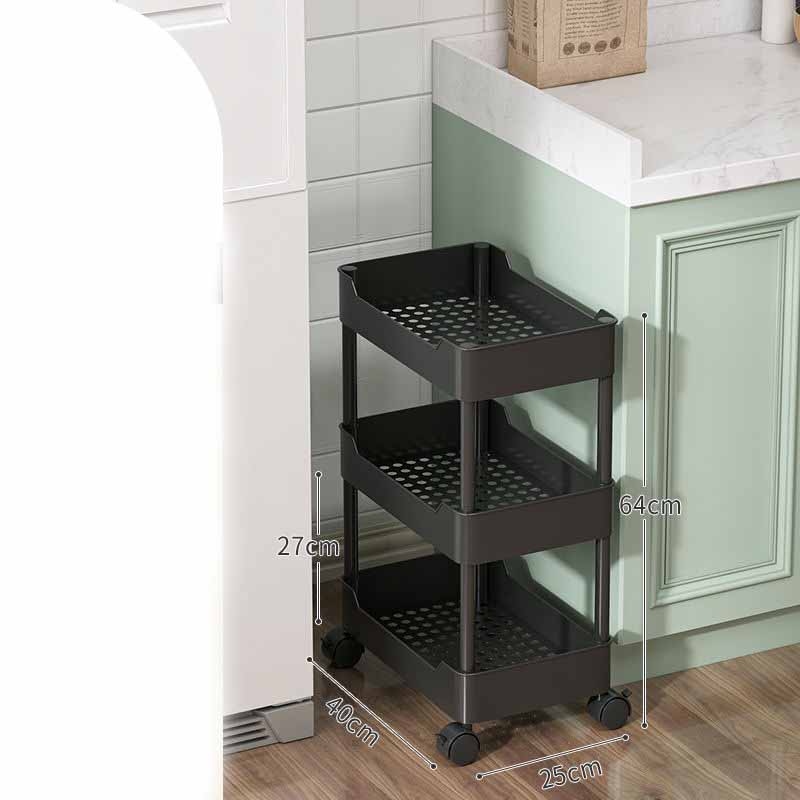 Mobile Storage Shelf Interspace Gap Shelf Kitchen Storage Shelf Bathroom Storage Rack Fridge Side Seam Finishing Rack