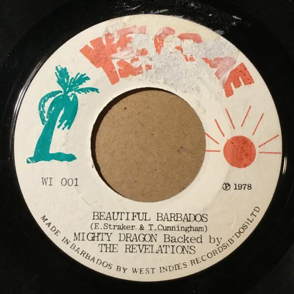 7inch Record MIGHTY DRAGON Beautiful Barbados WI001 Welcome Inn 1978 Barbados Reggae Ska Dub Used