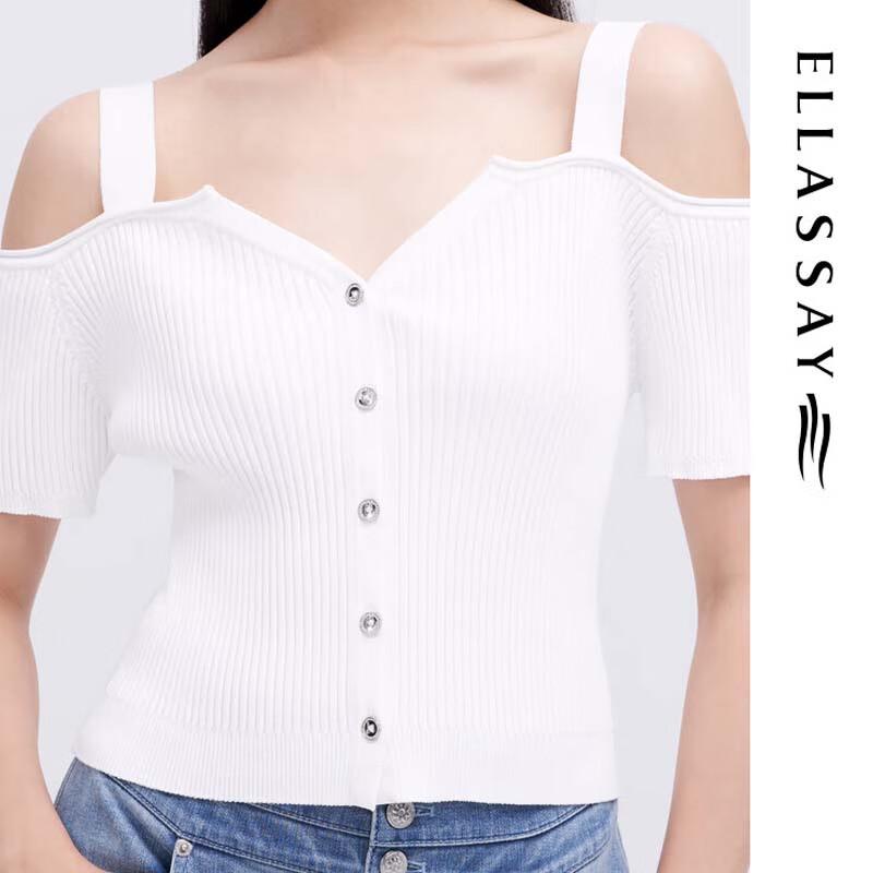 ELLASSAY Women's Bardot Neck Knit Top
