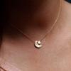 Popular Street Photography Women with the Same Dunhuang Accessories Alloy, Simple Star and Moon Integrated Necklace