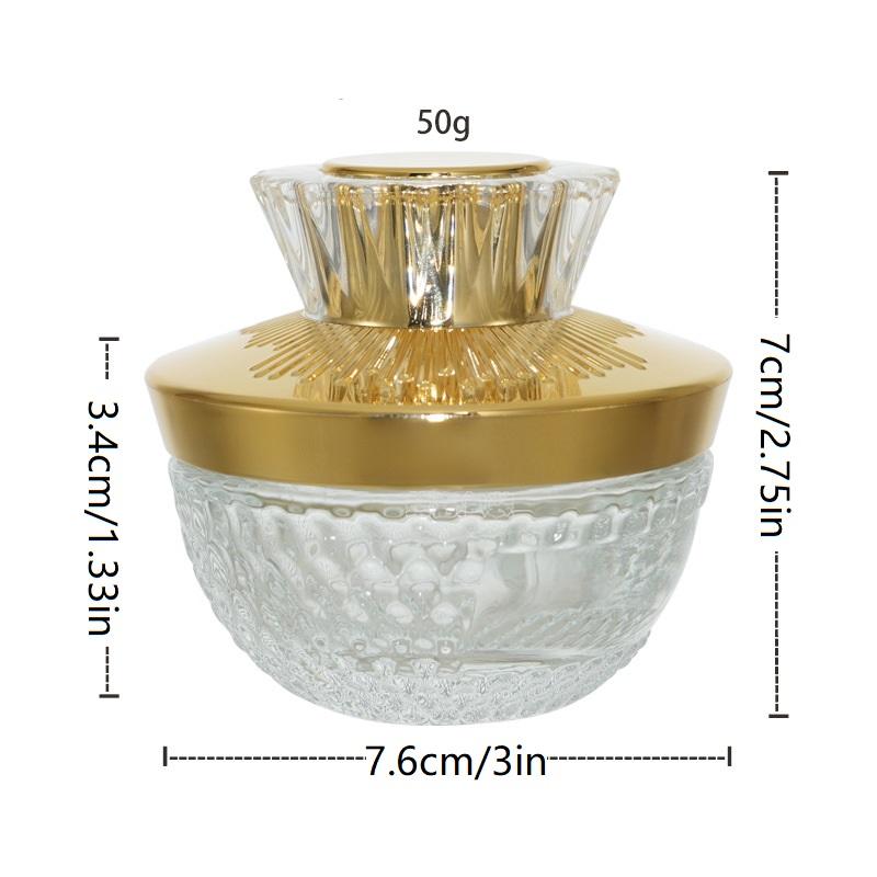 1 stk. Luksus 50G Glas Ansigtssmørekrukke Med Låg Kosmetisk Krukke Beholder Til Creme Lotion Krukker Rejselotion Flaske