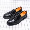 Fashion Luxury New Tassel Loafers New Men's Alligator Pattern Patent Leather Shoes Designer Formal Wedding Dress Homecoming Footwear