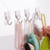 6Pcs/lot  Colorful Wall Hook Key Hair Pin Holder Organizer Decorative Organizer