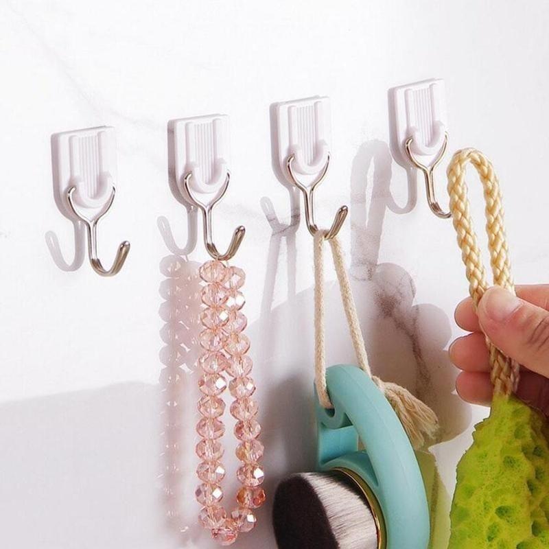 6Pcs/lot Colorful Wall Hook Key Hair Pin Holder Organizer Decorative Organizer