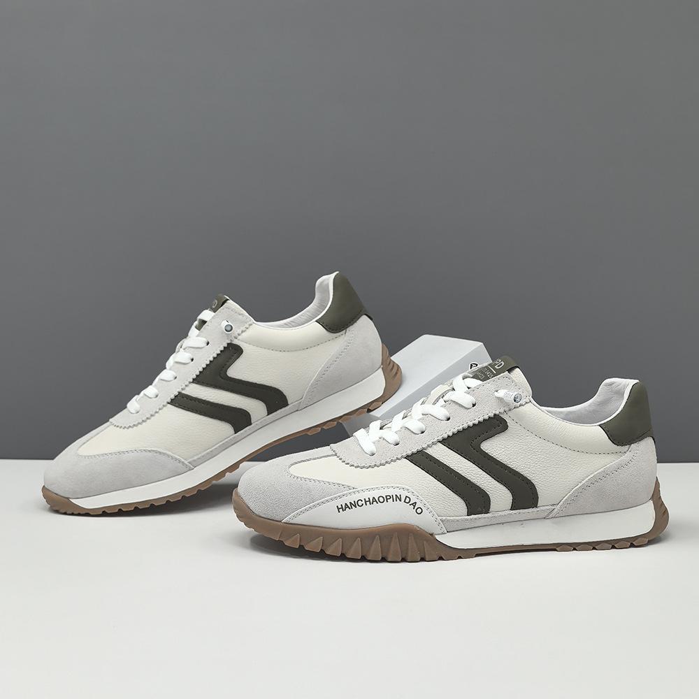 Lace-up-free Lazy Shoes Leather Board Shoes Casual Shoes