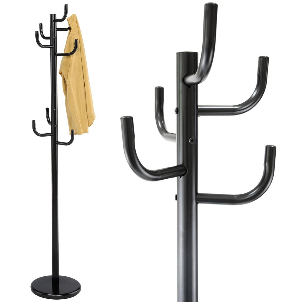 Standing Coat Rack Wiktor 175Cm Black